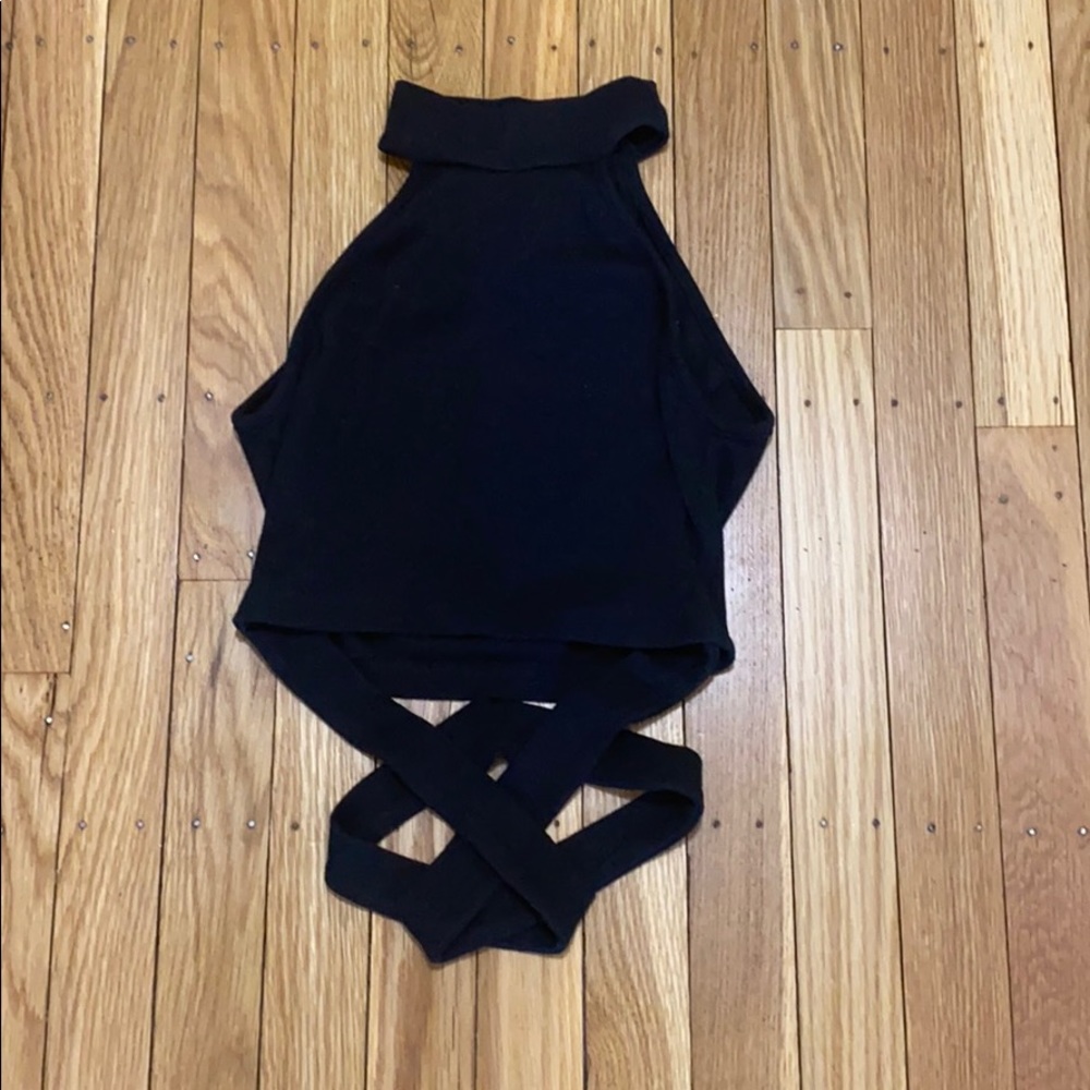 A cute cropped cross top